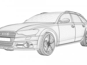 audi a6 quattro 3D Model