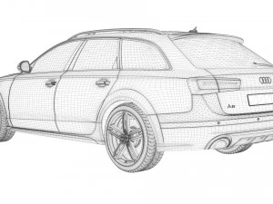 audi a6 quattro 3D Model