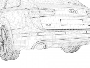 audi a6 quattro 3D Model