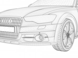 audi a6 quattro 3D Model
