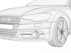 audi a6 quattro 3D Model