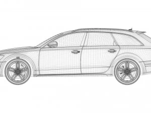 audi a6 quattro 3D Model