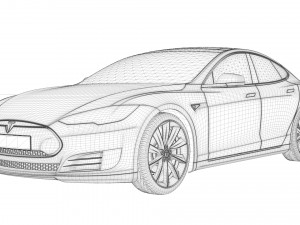 tesla model s 3Dモデル