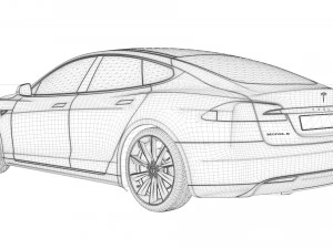 modello tesla s Modello 3D