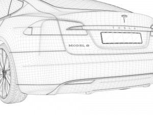 tesla model s 3Dモデル