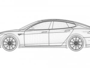 modello tesla s Modello 3D