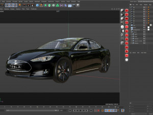 tesla model s 3Dモデル