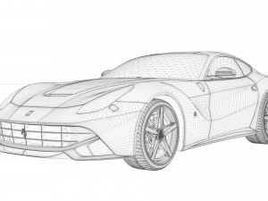 ferrari f12 berlinetta 3D Model