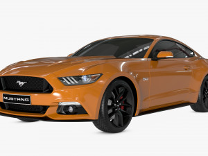 mustang gt 2017 3D Model