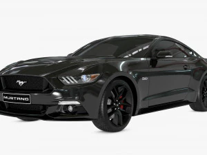 mustang gt 2017 3D Model