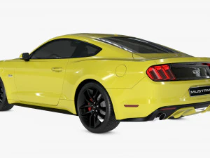 mustang gt 2017 3D Model
