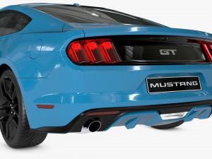 mustang gt 2017 Modèle 3D