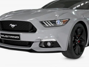 mustang gt 2017 3D Model