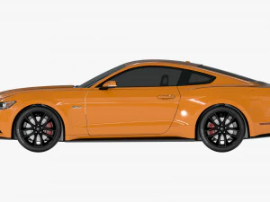 mustang gt 2017 3D Model