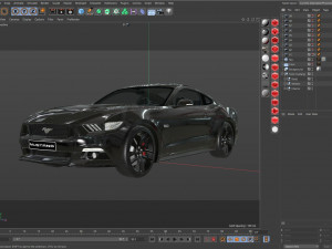 mustang gt 2017 Modèle 3D
