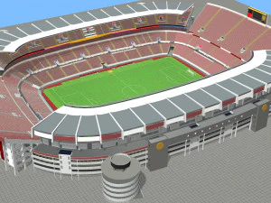 OldStadium 3 fictício - Arena do Clube de Futebol Modelo 3D