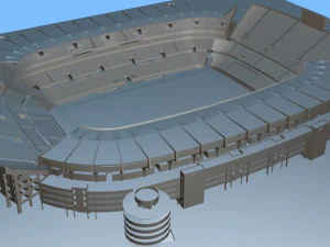 OldStadium 3 fict&iacute;cio - Arena do Clube de Futebol Modelo 3D