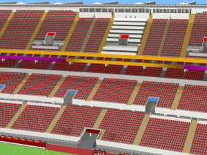 Fictional OldStadium 3 - Football Club Arena Model 3D