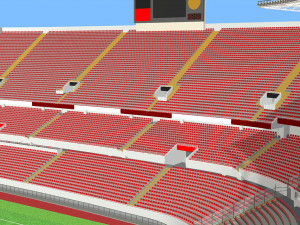 Fictional OldStadium 3 - Football Club Arena Model 3D