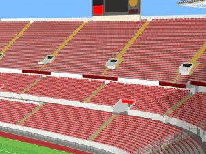 OldStadium 3 fict&iacute;cio - Arena do Clube de Futebol Modelo 3D