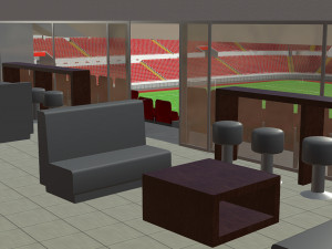 Fictional OldStadium 3 - Football Club Arena Model 3D