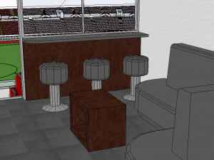Fictional OldStadium 3 - Football Club Arena Model 3D
