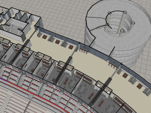 Fictional OldStadium 3 - Football Club Arena Model 3D