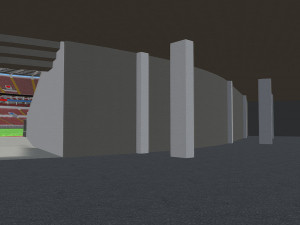 Fictional OldStadium 3 - Football Club Arena Model 3D