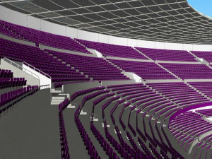 fictional old stadium 2 - national rugby arena 3D Model