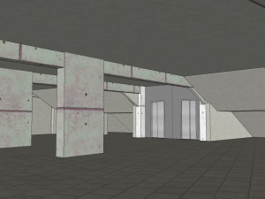 fictional old stadium 2 - national rugby arena 3D 모델