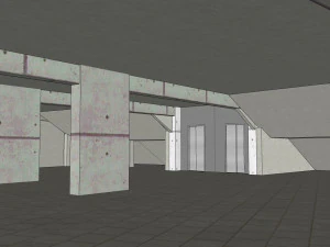 fictional old stadium 2 - national rugby arena 3D Model