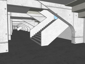 fictional old stadium 2 - national rugby arena 3D 모델
