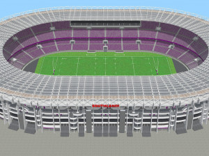 fictional old stadium 2 - national rugby arena 3D Model