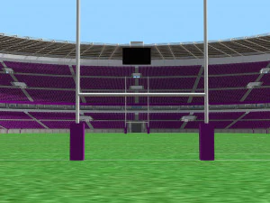 fictional old stadium 2 - national rugby arena 3D Model