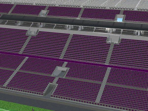 fictional old stadium 2 - national rugby arena 3D Model