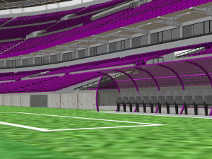 fictional old stadium 2 - national rugby arena 3D 모델