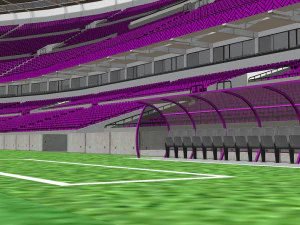 fictional old stadium 2 - national rugby arena 3D Model
