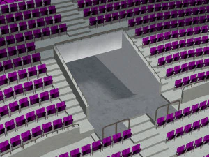 fictional old stadium 2 - national rugby arena 3D Model