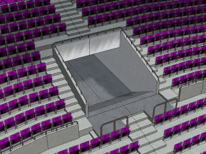 fictional old stadium 2 - national rugby arena 3D Model