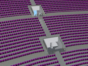 fictional old stadium 2 - national rugby arena 3D Model