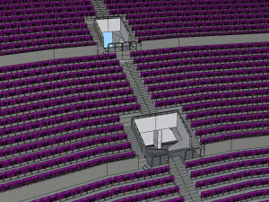 fictional old stadium 2 - national rugby arena 3D Model