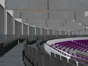 fictional old stadium 2 - national rugby arena 3D 모델