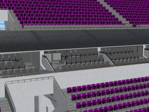 fictional old stadium 2 - national rugby arena 3D Model