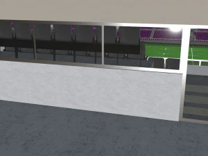 fictional old stadium 2 - national rugby arena 3D Model