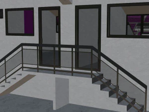 fictional old stadium 2 - national rugby arena 3D Model