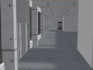 fictional old stadium 2 - national rugby arena 3D Model