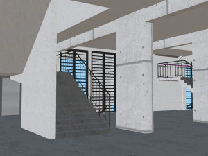 fictional old stadium 2 - national rugby arena 3D Model