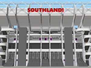 fictional old stadium 2 - national rugby arena 3D 모델