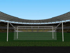 fictionald old stadium 1 - bowl with new roof 3D Model