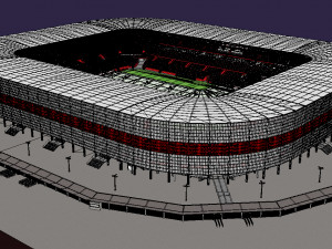 Medium Sized Modern Stadium - Full interior Modelo 3D